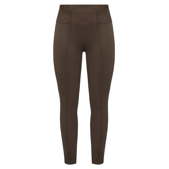 (NWT) Spanx - faux suede leggings in the shade "chocolate brown" (small) - Picture 4 of 4